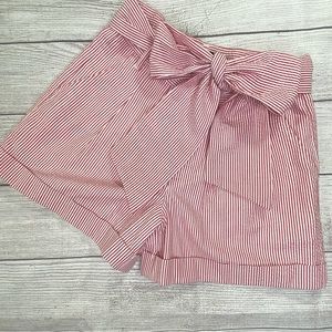 Lauren James XS seersucker bow shorts